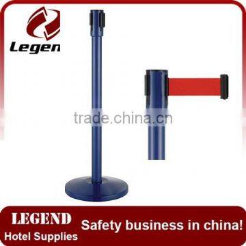 Economic retractable barricade queue line railing stand