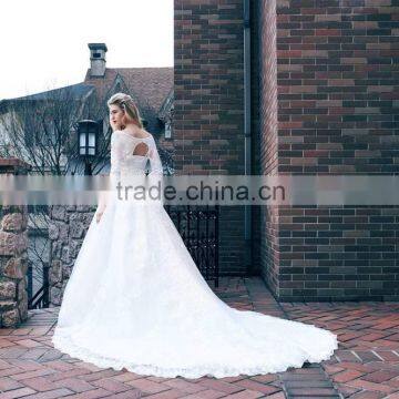Hot Sale Factory Custom Arab Gown Side Pocket Bridal Gown