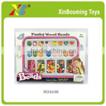 Good quality kids DIY wooden beads