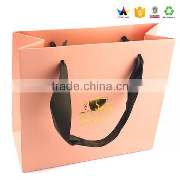 Well design luxury custom printed paper shop bag