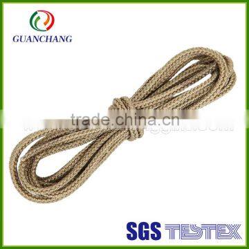 Custom high quality shoelace yarn design waxed shoelaces