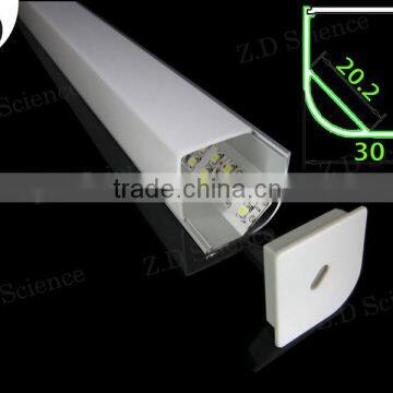 Square LED Lamp Aluminum Extrusion Linear Lighting With PMMA Diffuser Lampada LED