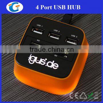 Card Reader And ABS Plastic Mini USB 2.0 Hub Cube photo-6