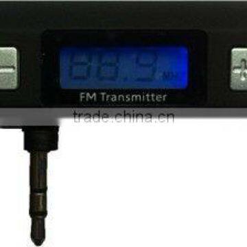 Hot sale3.5mm Fm transmitter ,LCD fm transmitter &remote control for iphone &ipad