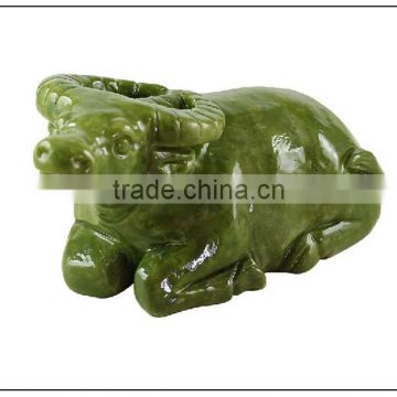 Auspicious Jade Feng Shui ox , ox statue