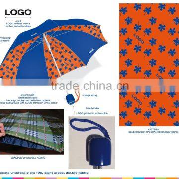 21 Inch Manual Double Layer 3 Fold Umbrella , Umbrella With Cheap Price