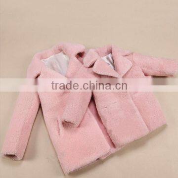 Girls Sky Blue Fur Coat Clothing , Winter Fur Clothing Sky Blue photo-2