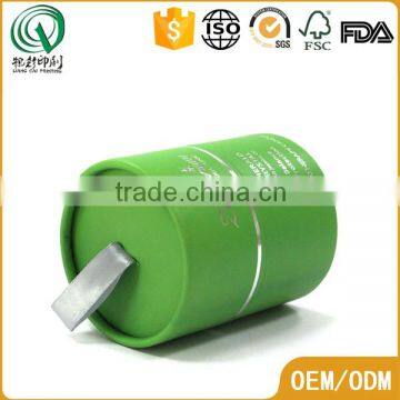 Green Hot Logo Stamping Round Packaging Gift Box Handmade Round Boxes for Cosmetic photo-4
