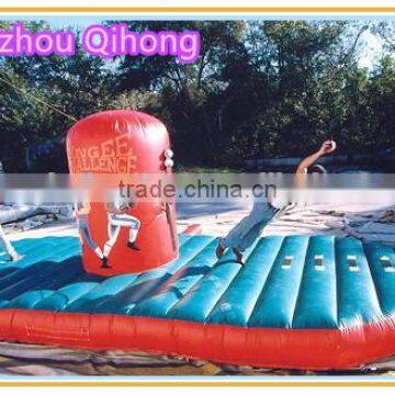 cheap inflatable bungee run, inflatable bungee challenge trampoline for sale, inflatable sport game