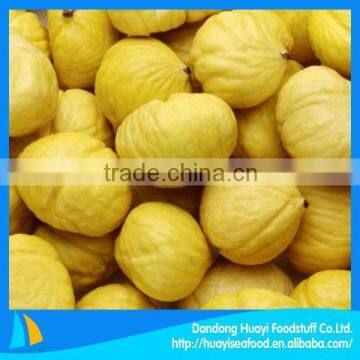 2014 crop IQF peeled raw chestnut kernel