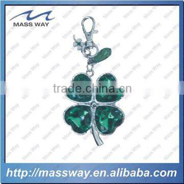 souvenir fashion metal 3D four leaf clovers key chain