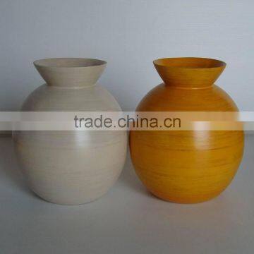 Round Small Bamboo Vase from Viet Nam