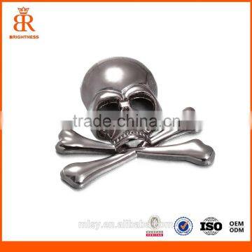 High Quality Skull Washable Metal Label for Buyers Brightness C1-80060 photo-1