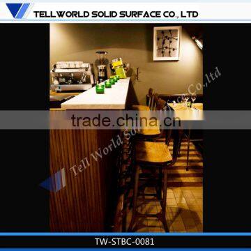 TW modern beauty mini nightclub bar counter wine bar counter design, acrylic solid surface