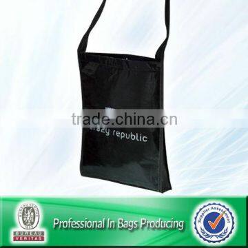 Nylon Black shoulder bag with Polyester Material