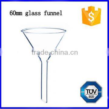 Lab short stem triangle glass filter funnel