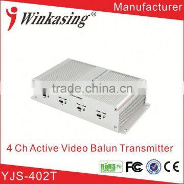 CCTV products 4 Channels Video Balun for security equipment long Transmission distance