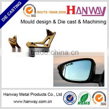 OEM China Factory Aluminum Die Casting Powder Coating Motorcycle Automobile Rearview Mirror Frame photo-4