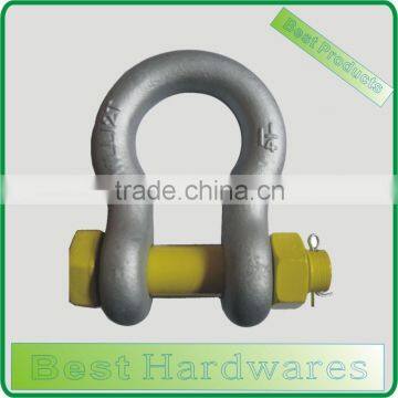 US Type Bow Shackle with Safety Pin