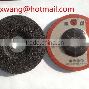 4'' double fiber resin wheels for grinding metal stainless steel