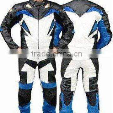 DL-1302 Motorcycle Sports Suit , leather racer suits , Leather Garments