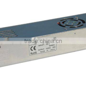 400w constant voltage 24v indoor led power supply with input 170-240V