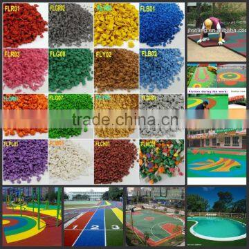 colorful epdm chips/crumb epdm rubber/epdm granules/virgin epdm-g-y-160729-1