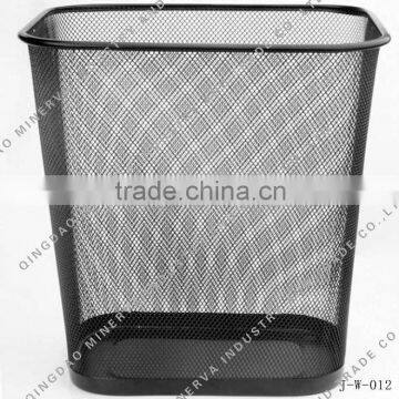 Iron office suqare trash can/bin