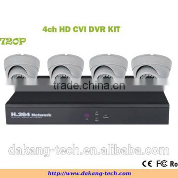 4ch HD CVI dvr kit,p2p cloud, 4ch DAHUA solution CVR camera kit, 720P cvi camera,security DIY CVI Kit,iPhone&Anroid phone view