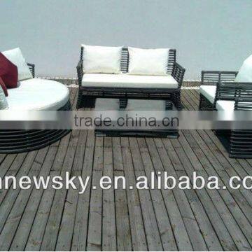 2014 new design rattan sofa set waterpipe sofa