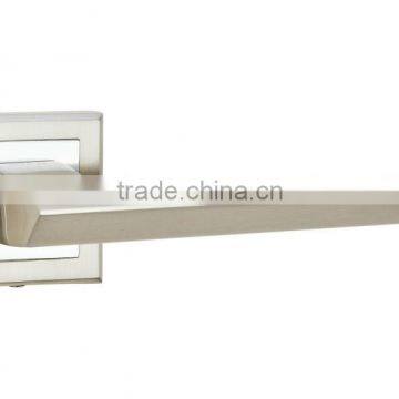 Wholesale modern square zinc alloy door handle,door handle springs