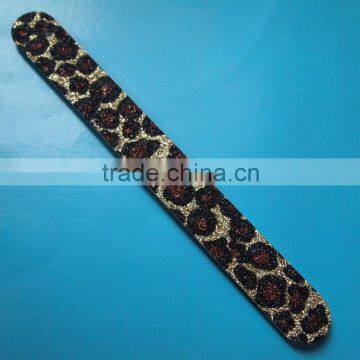 ZJC-0111 17.8cm Double side promotional with flesh pattern leopard nail file