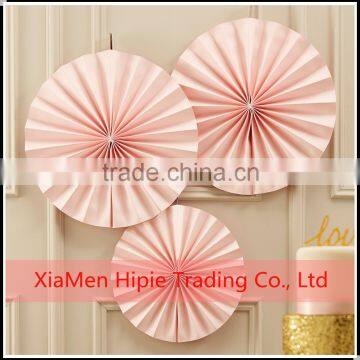 NEW Paper Rosettes Fans Pretty Pink backdrop paper flower decoration                        
                                                Quality Choice