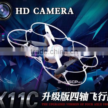 night flight stable quadcopter with camera helicopter children gift X11C 4-Channel 2.4GHz 6-axis