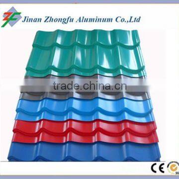 Color corrugated aluminum roofing sheet