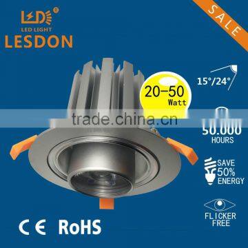 6 inch SMD 38W dimmable ceiling led round downlight constant current,3 years warranty