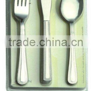 12-PCS stainless cutlery, stainless cutlery set, stainless steel tableware with blister package