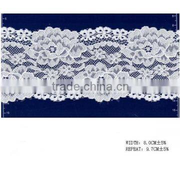 Flower Designed Cord Lace Fabric