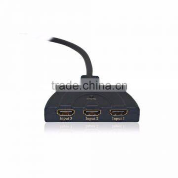 3x1 HDMI 1.4 Switch 3 in 1 out 50cm Pigtail Support 1080P 3D