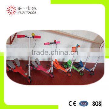 PU 3 wheel cheap china import scooter sale with dual pedal