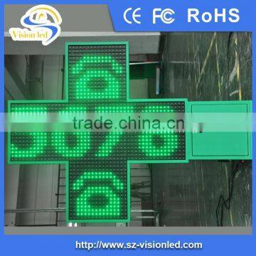 Outdoor Waterproof 110*110cm P16 LED Pharmacy Cross Panel with CE