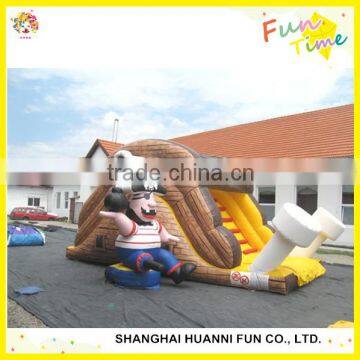 Samll size garden inflatable slide forkids /dry slide/ carton slide