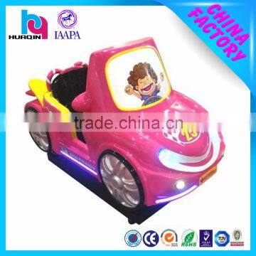 3D video music flashing led light racer amusement kid car swing car coin operated game machine