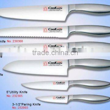 6Pcs Sandblasting Stainless Steel Handle Kitchen Knife Set Complete kitchen set