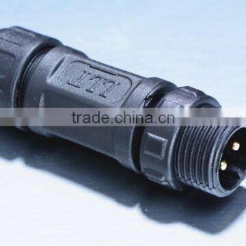 M12 2 pole assembly male female waterproof connector