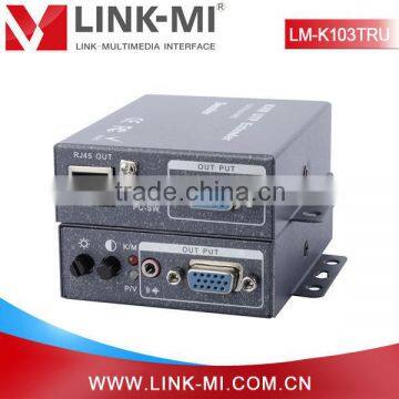 LM-K103TRU For Local and Remote Monitor,1000ft VGA KVM Extender over Cat5 with USB