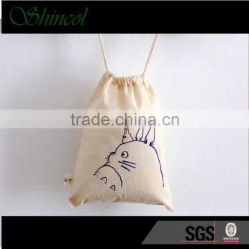 hot sale wholesale cotton canvas drawstring bag