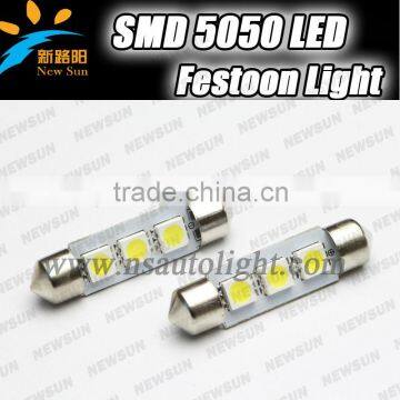 High lumens 12v festoon led bulb lighting,31mm-3SMD Car Led Festoon Bulb 27mm/36mm/39mm/41mm 2SMD 5050 with Built-in Current