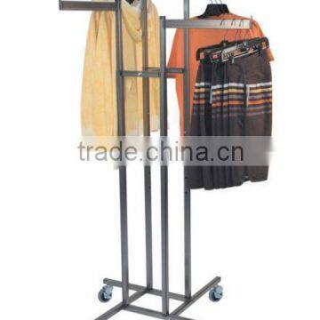 Four Sides Metal Cloth Rack RH-YJ06 With Wheels