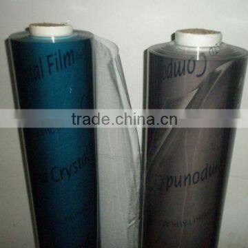 professional manufacturing super clear PVC film / PVC film packaging material/crytal pvc film